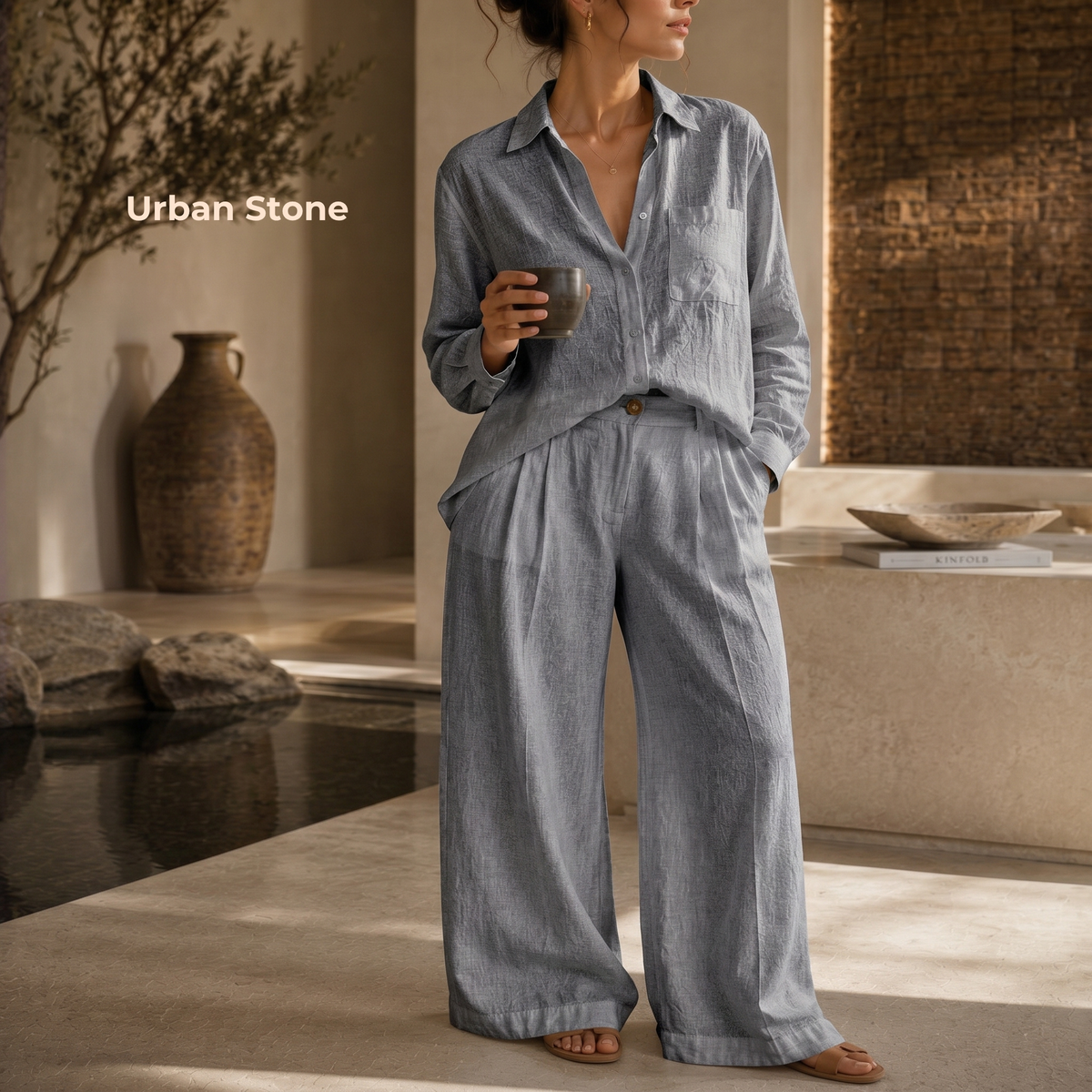 Women's Pure Linen Set – Luma by OrganoLinen
