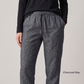 ARLO-W Women's Pure Linen Jogger Pants – Half Elastic Waist
