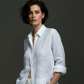 Women's White Linen Shirt – Cloud by OrganoLinen