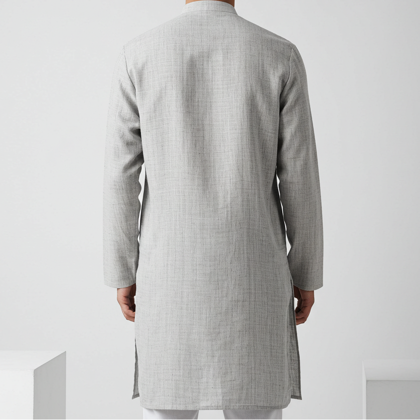 Men's Long Linen Kurta – Aidan by OrganoLinen