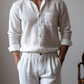 Men's White Linen Shirt – Cloud by OrganoLinen