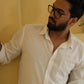 Men's White Linen Shirt – Cloud by OrganoLinen