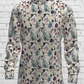 Men's White Printed Linen Shirt – Cloudwisp by OrganoLinen