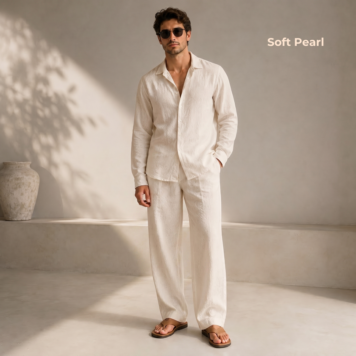 Men's Pure Linen Set – Cove by OrganoLinen