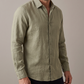 Men's Tan Linen Shirt – Dune by OrganoLinen