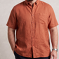 Men's Plus Size Linen Shirt in Amber Sunset – Ember by OrganoLinen