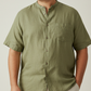 Men's Plus Size Green Linen Shirt – Forest by OrganoLinen