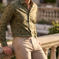 Men's Printed Linen Shirt in Lush Tangle – Forestwind by OrganoLinen