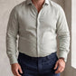 Men's Linen Shirt in Misty Slate – Harbor by OrganoLinen