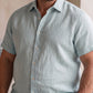 Men's Blue Linen Shirt – Harbor by OrganoLinen