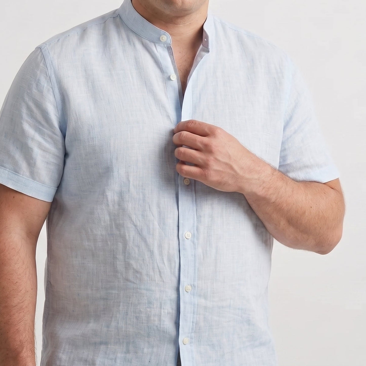Men's Blue Linen Shirt – Harbor by OrganoLinen