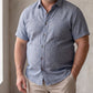 Men's Blue Linen Shirt – Harbor by OrganoLinen
