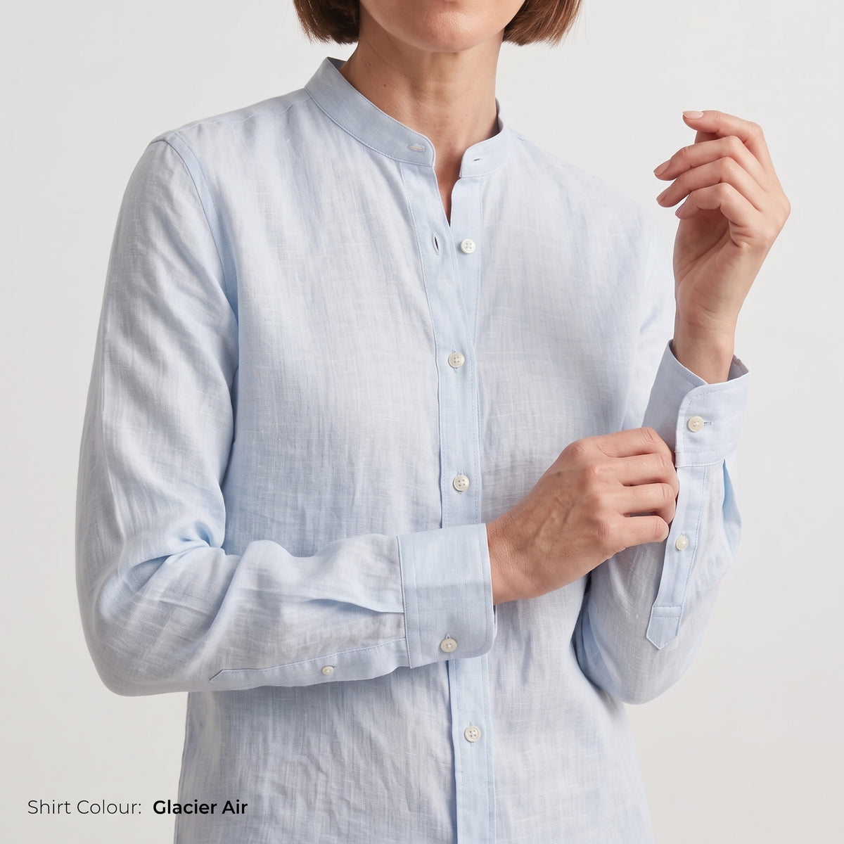 Women's Blue Linen Shirt – Harbor by OrganoLinen