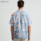 Men's Printed Linen Shirt in Ocean Ink – Harbortide by OrganoLinen