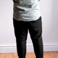 Men's Plus Size Pure Linen Pants in Black Motera – Hugo by OrganoLinen