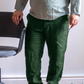 Men's Plus Size Pure Linen Pants in Emerald Coast – Hugo by OrganoLinen