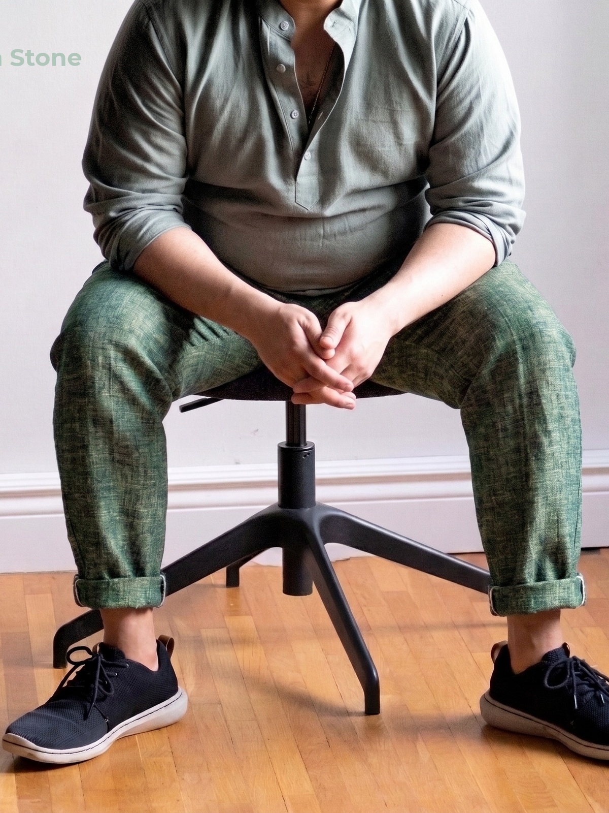 Men's Plus Size Pure Linen Pants in Lichen Stone – Hugo by OrganoLinen