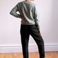 Women's Pure Linen Pants in Black Motera – Hugo by OrganoLinen