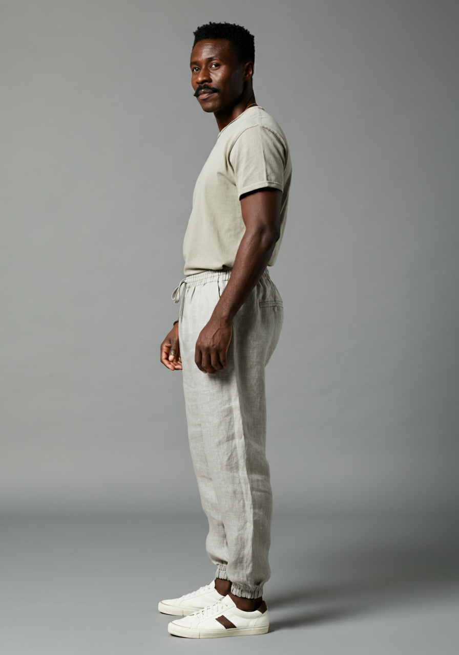 JUNO Full Elastic Jogger Linen Pants Ultimate Comfort and Style