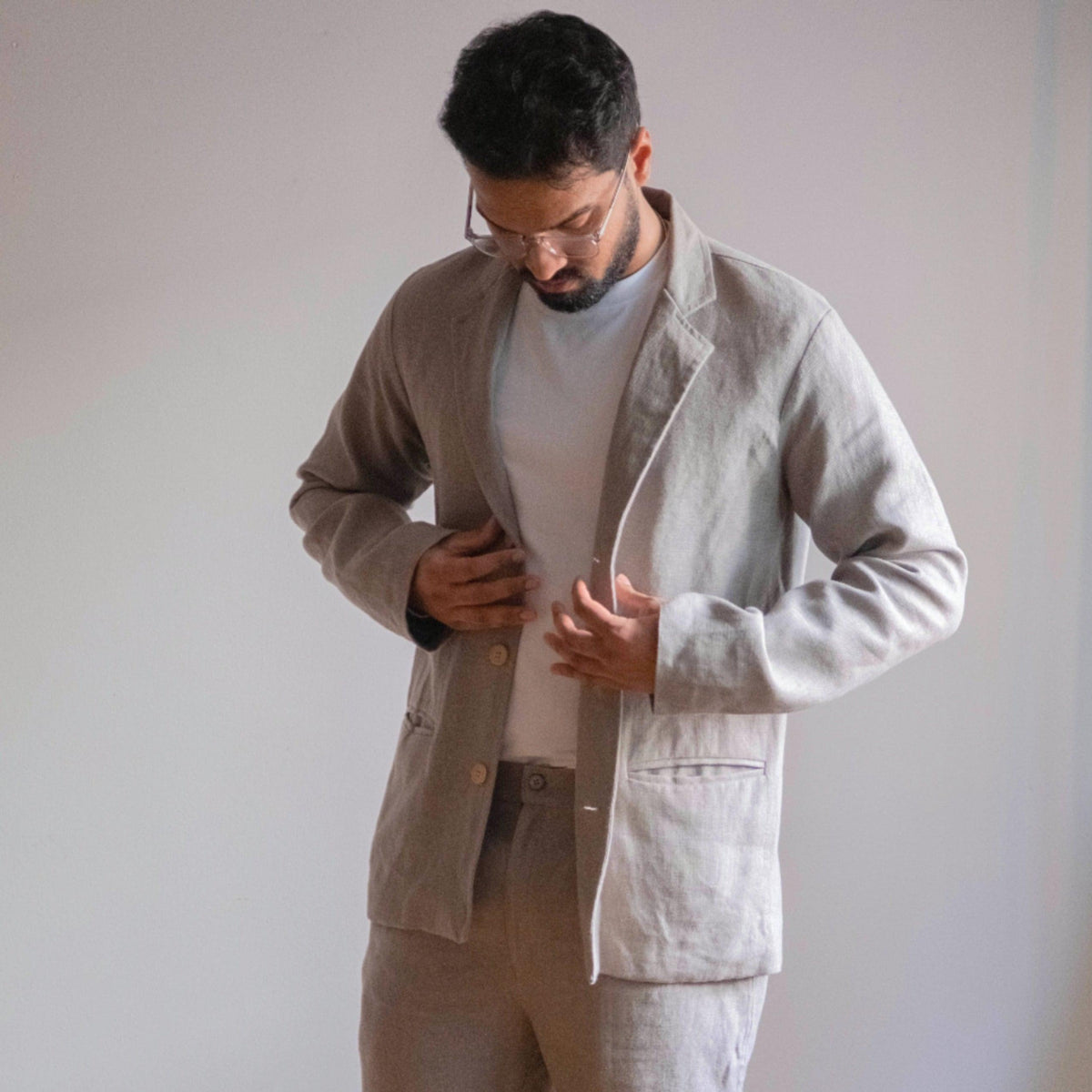 Men’s Unlined Linen Jacket – Jasper by OrganoLinen