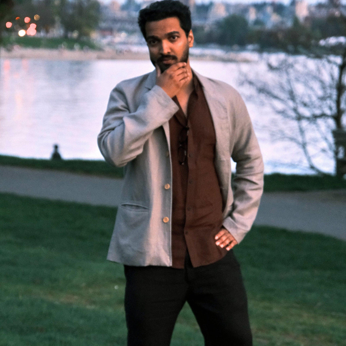 Men’s Unlined Linen Jacket – Jasper by OrganoLinen