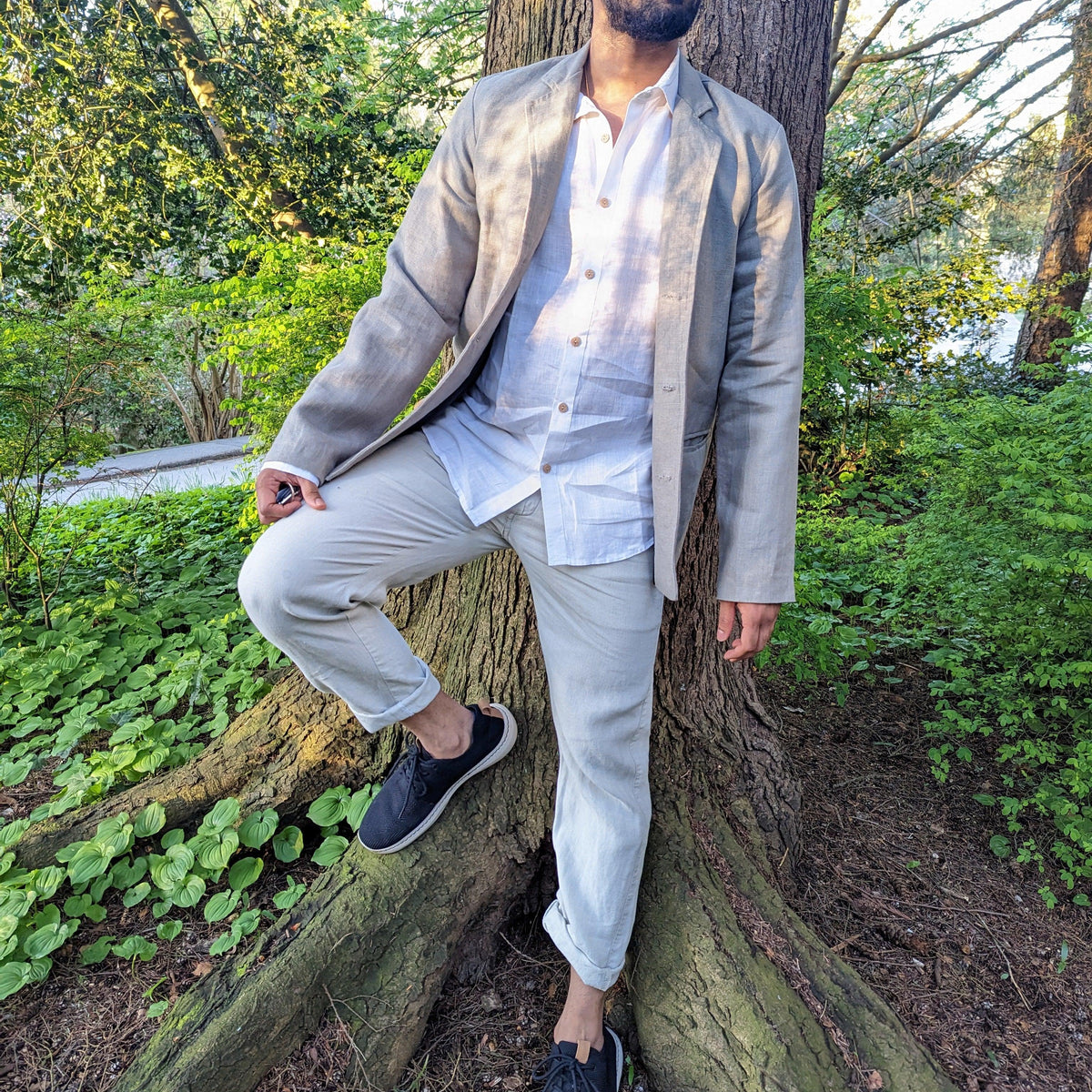 Men’s Unlined Linen Jacket – Jasper by OrganoLinen