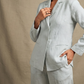 Women’s Unlined Linen Suit in Summer White – Jasper by OrganoLinen