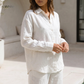 Women's Pure Linen Set in White Motera – Luma by OrganoLinen