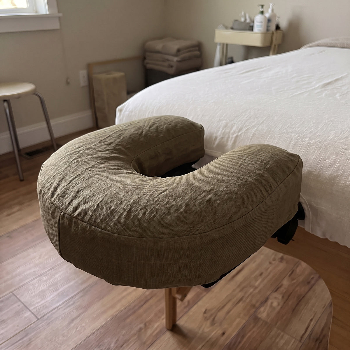 ZEN Linen Face Cradle Cover for Massage Tables