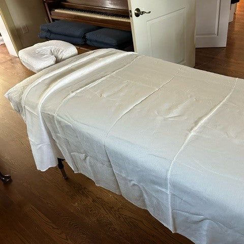100% Pure Linen FITTED Sheet in White Nexa – Snooze by OrganoLinen