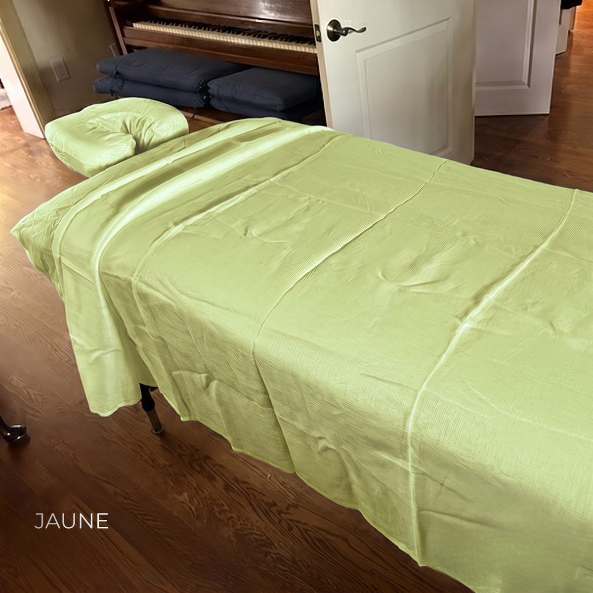 100% Pure Linen Cradle Cover in Jaune – Zen by OrganoLinen