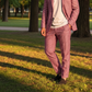 Men’s Unlined Linen Jacket in Berry Bramble – Jasper by OrganoLinen