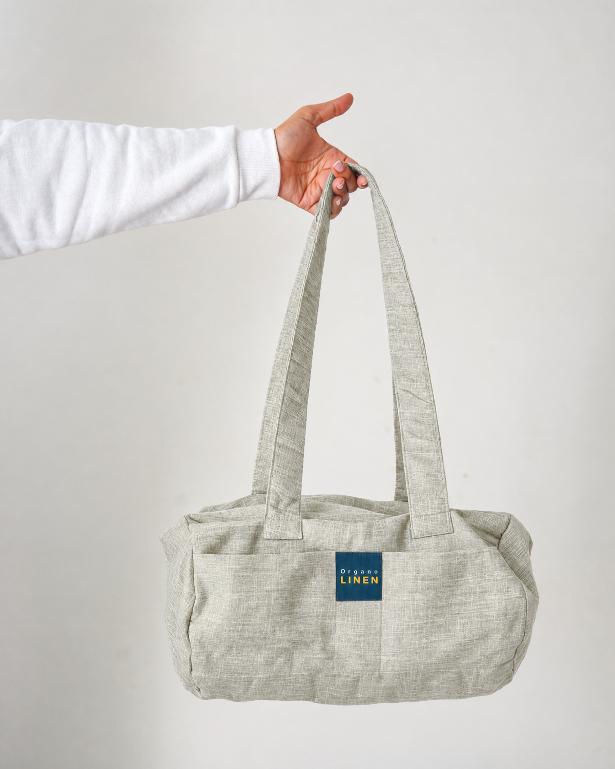 PICCOLO linen handbag in Vanilla Flax