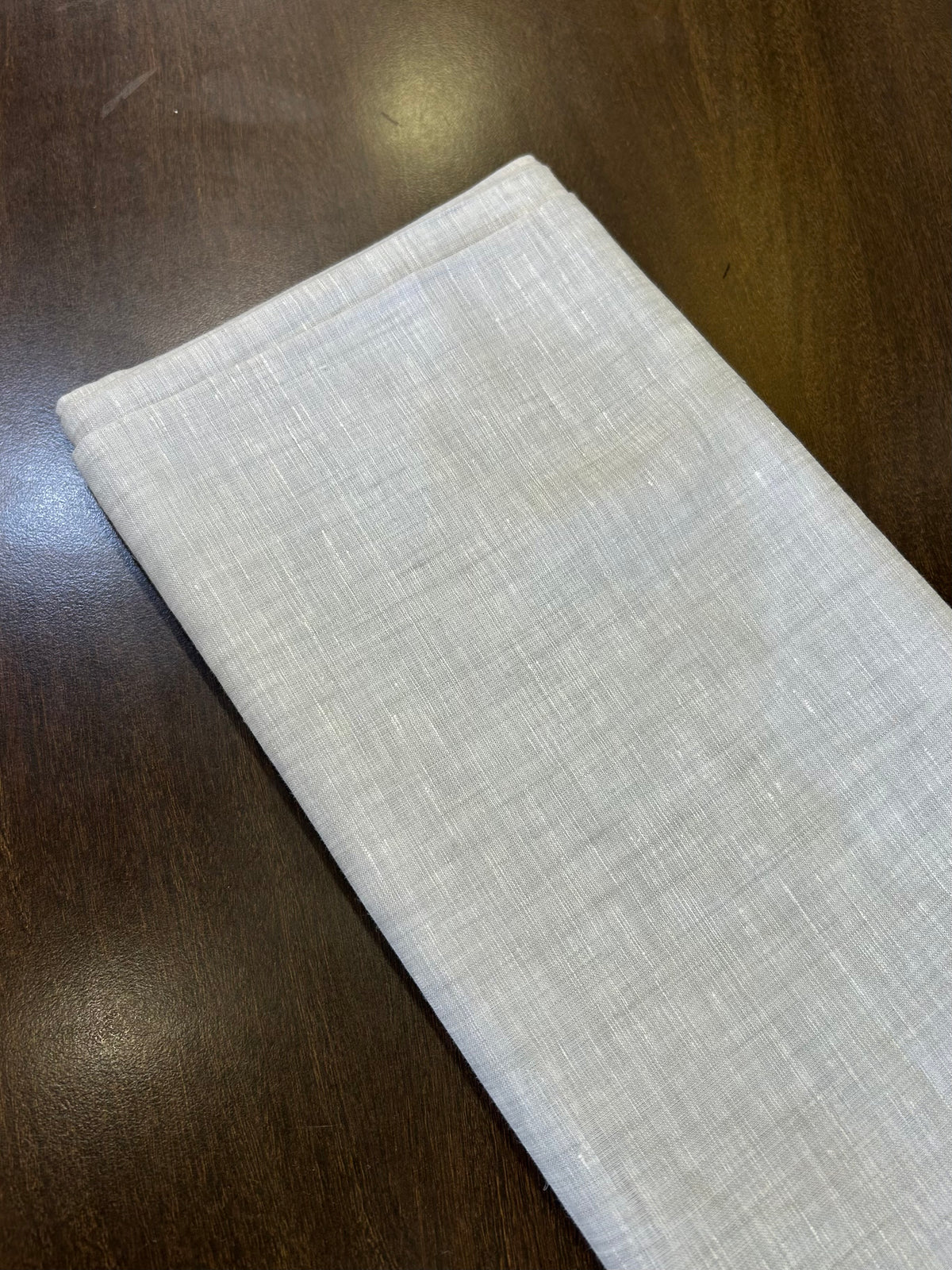 Premium 100% Linen Fabric in Platinum Luxe100 by OrganoLinen