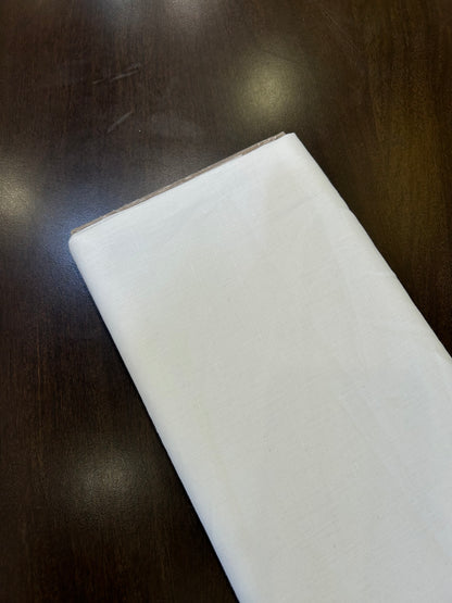 Premium 100% Linen Fabric in White Luxe125 by OrganoLinen
