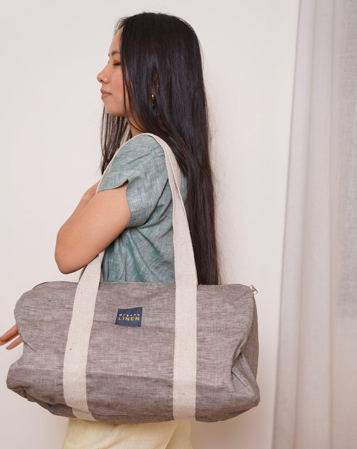 Pure Linen Travel Bag – Root by OrganoLinen