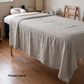 Massage Pure Linen Flat Sheet in Flaxen Sand – Slumber by OrganoLinen