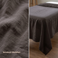 Massage Pure Linen Flat Sheet in Smoked Obsidian – Slumber by OrganoLinen