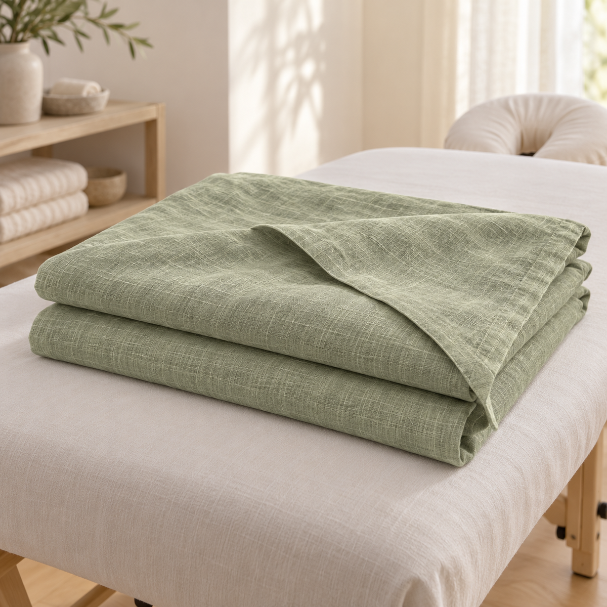 SLUMBER linen flat massage drape sheet