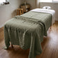 SLUMBER linen flat massage drape sheet in Pistachio Mist