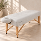 SNOOZE linen fitted massage table sheet in Vanilla Flax
