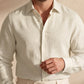 Men's Plus Size Linen Shirt in Alabaster Air – Sunny by OrganoLinen