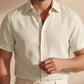 Men's Plus Size Linen Shirt in Alabaster Air – Sunny by OrganoLinen