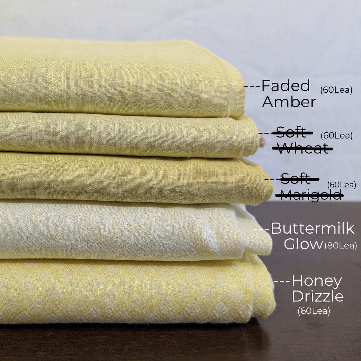 Pure Linen Yellow Fabrics – Sunny Shine by OrganoLinen