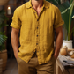 Men's Linen Shirt in Goldenrod – Vista by OrganoLinen