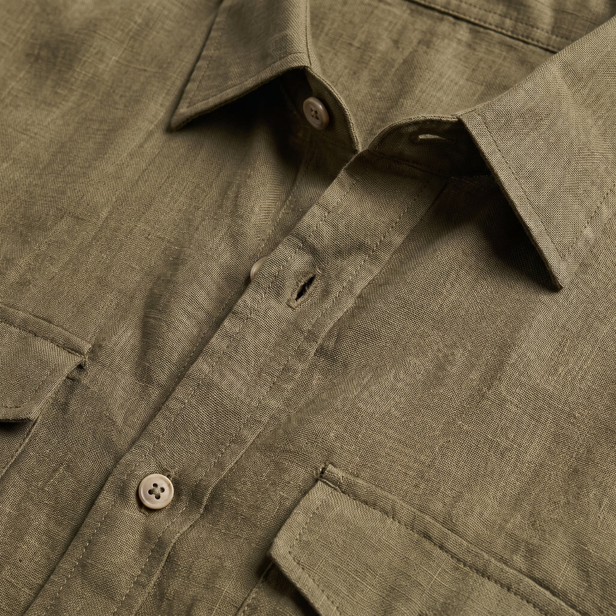 WILLOW Men's Long-Sleeve Heavy Linen Shirt