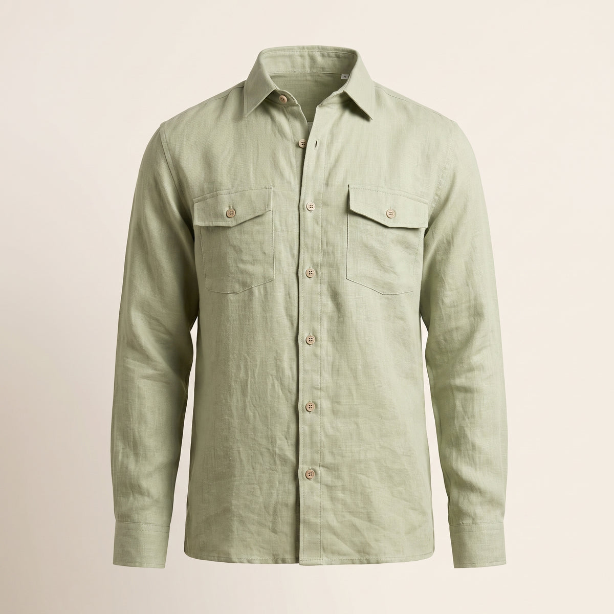 WILLOW Men's Long-Sleeve Heavy Linen Shirt