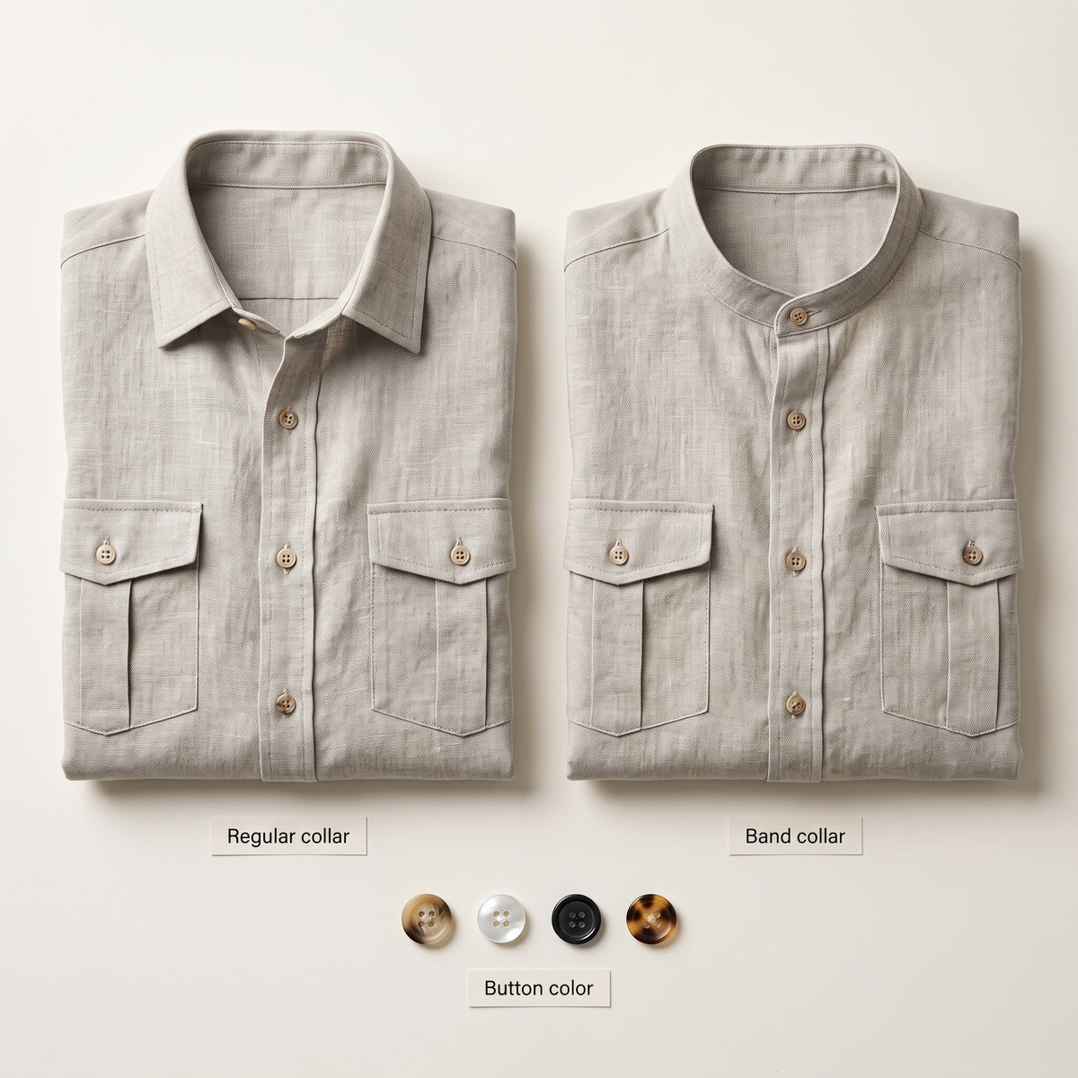 WILLOW Men's Long-Sleeve Heavy Linen Shirt