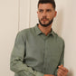 FORREST Classic Linen Shirt for Men - Forrest Green - OrganoLinen