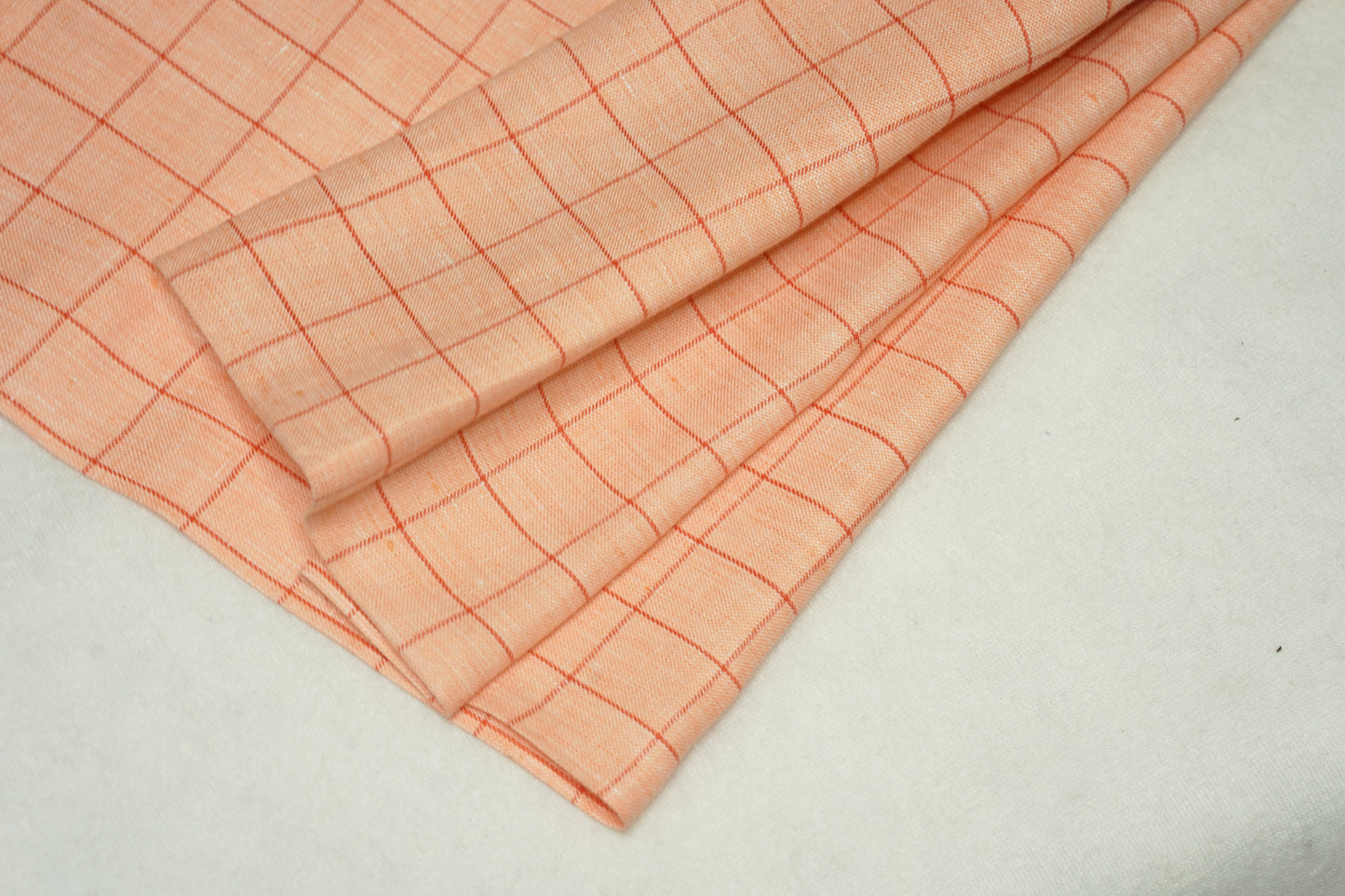 Graph Check on Quartz base - Linen Fabric(Suiting) - OrganoLinen